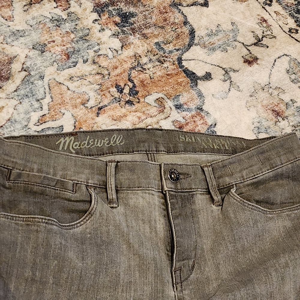 Madewell Skinny Skinny Ankle Jeans Thundercloud Gray Size 29 - Picture 8 of 13